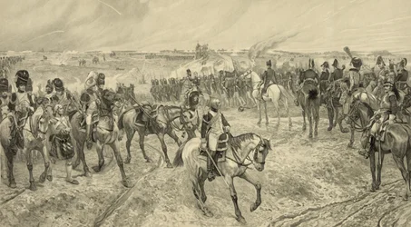 ジュールジャケ（1841-1913）によって刻まれたナポレオン1世とウォータールーの旧衛兵